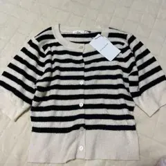 OLIVE des OLIVE ストライプカーディガン