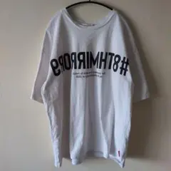 ミラーナイン　半袖Tシャツ　白　Ｌサイズ　オーバーサイズ