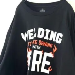 annarbor WELDING ファイヤー Tシャツ 2XL ブラック 黒古着