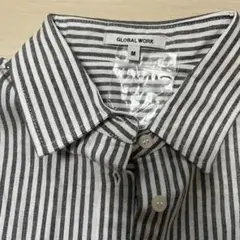 ［新品・未使用］レディース　グローバルワーク　ストライプシャツ　サイズM