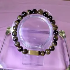 タイガーアイ ミッキーマウス ブレスレット