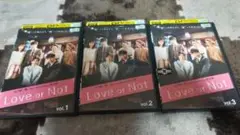 Love or Not ドラマ DVD 3本セット