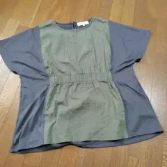 【未使用】tシャツ　カーキ　無地　M