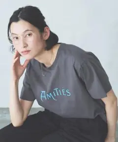 新品タグ付き AMITIÉSプリントTシャツ