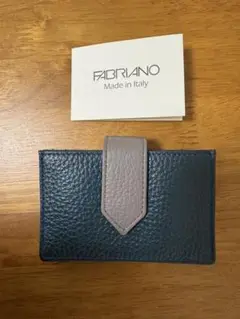 FABRIANO 名刺入れ ダークブルー グレー