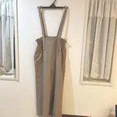 サス付きワイドパンツ ベージュM