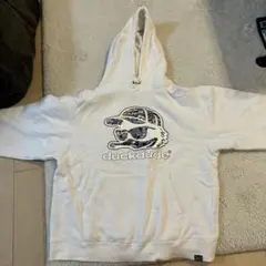 duckdude ホワイト パーカー Lサイズ