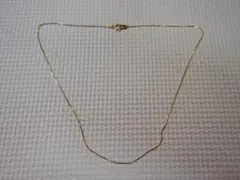 K18GF 金張ネックレス シンプル【美品】
