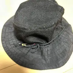 黒い綿製帽子 57cm