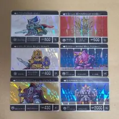 騎士ガンダム　カードダスクエスト　伝説の巨人　プリズム６種セット