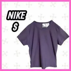 美品　[NIKE] ナイキ　袖刺繍　パープル　Ｔシャツ ドライフィット 半袖