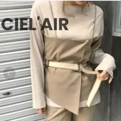 CIEL'AIR シエルエラー　アシンメトリー　ウエストベロアベルトビスチェ