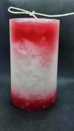 キャンドル⑥：無香料、高さ16.5cm✕直径9cm