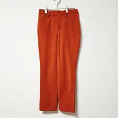 美品★【B3 B-three】ビースリー ストレッチパンツ オレンジ (M)