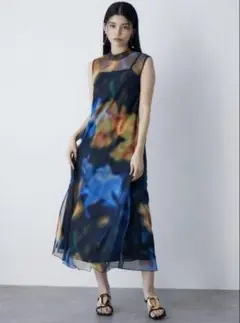 新品未使用♡MURUA シェイドフラワーレイヤードワンピース