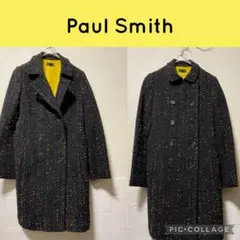 Paul Smith BLACK ポールスミス マルチカラーコート 希少 40