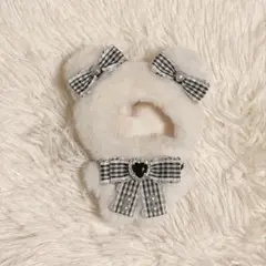 ハンドメイド にじぱぺっと くま 着ぐるみ 10cm ぬい服 ぬい活