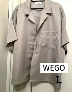 WEGO 半袖シャツ ベージュ Lサイズ