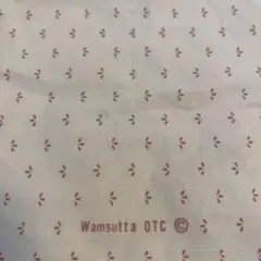 USAコットン Wamsutta OTC 白地ににピンクの小花柄