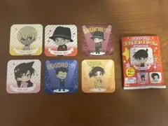 名探偵コナン パーティータイムスクエアコースターガム 安室透,赤井秀一 他 6枚