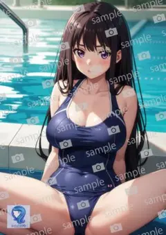 【まとめ買い割引対象】0184　アートポスター　A4サイズ　美女