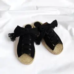 Chloé クロエ レースアップ スエード エスパドリーユ サンダル