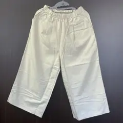06 iikigokochi パンツ オフホワイト 綿 カシミヤ 日本製
