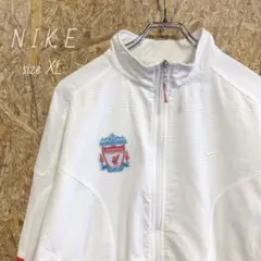 ナイキ☆スウッシュ 刺繍ロゴ ナイロンジャケット リヴァプール サッカー XL