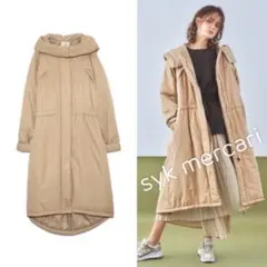 emmi atelier 撥水 ロング コート ベージュ