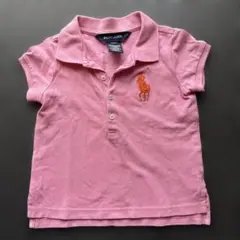 Ralph Lauren ピンク ポロシャツ 2/2T
