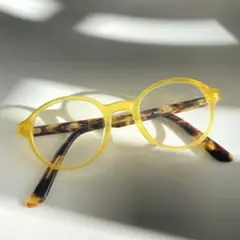 程よい遊び色⭐︎YELLOWS PLUS眼鏡 黄色