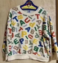 プチバトー アルファベット柄トレーナー4ans 104cm