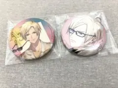 A3! 古市左京 缶バッジ 二点セット AGF ビーズログ