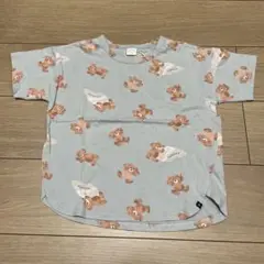 ④フタフタ　くま　半袖Tシャツ