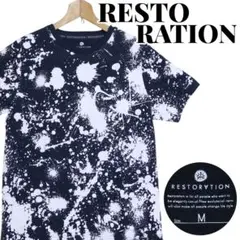 RESTORATION レストレーション 総柄 ドリッピング柄 Tシャツ M