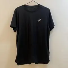 K126 アシックス 半袖スポーツウェアTシャツ ブラック メンズ M