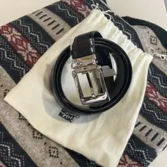MONTBLANC (モンブラン)レザーベルト 黒