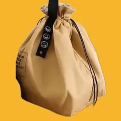 耐久性キャンバスドローストリングバッグ 巾着袋 新品
