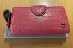 チビナイル カメリアピンク クロコダイル 長財布 中古・古着通販】CIVINILE (チビナイル) 長財布 ピンク