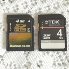 SDカード2枚セット　TDK ハギワラシスコム