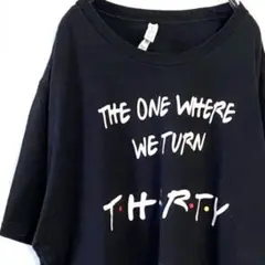 CANVAS WE TURN THIRTY Tシャツ XL ブラック黒 古着