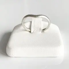 【極美品・14号・定価14万円】ティファニー カーブド バンドリング 指輪