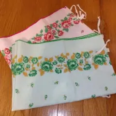 枕カバー　昭和レトロ　2枚セット　45✕70cm