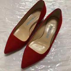 ペリーコ ANDREA スエードチャンキーヒールパンプス 36.5