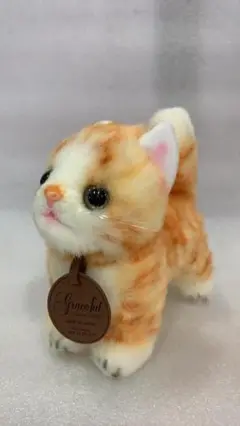 ★未使用 三英貿易グレイスフル 復刻 こねこのミーヤ ゴールド 立ち ぬいぐるみ