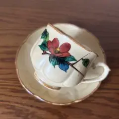 九谷焼 香茶器 急須 蓋碗 金彩 良山作 木箱付(メ1334) 未使用レトロ 九谷焼急須と蓋付き湯呑み5客セット 金彩 洋山作