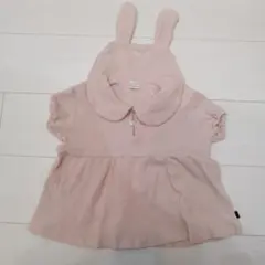 ウサ耳、うさ耳、ピンク、トップス、 100、テータテート、美品、バースデイ、襟