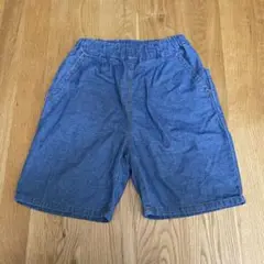 ハーフパンツ　デニム　ブルー