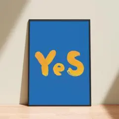 A4アートポスター【YeS】＊試作品のため特別価格でご提供＊
