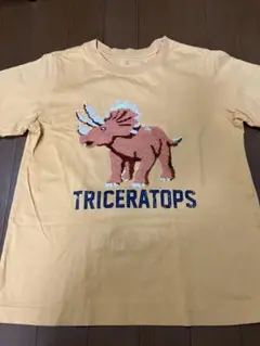 GU 150センチトリケラトプス Tシャツ オレンジ(美品)